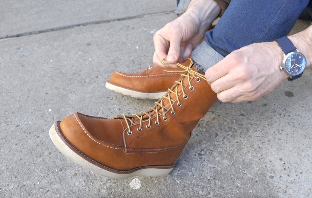 red wing 877 boot lace up
