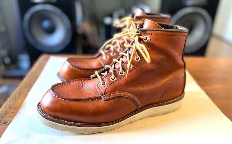 red wing 875 moc toe boot small
