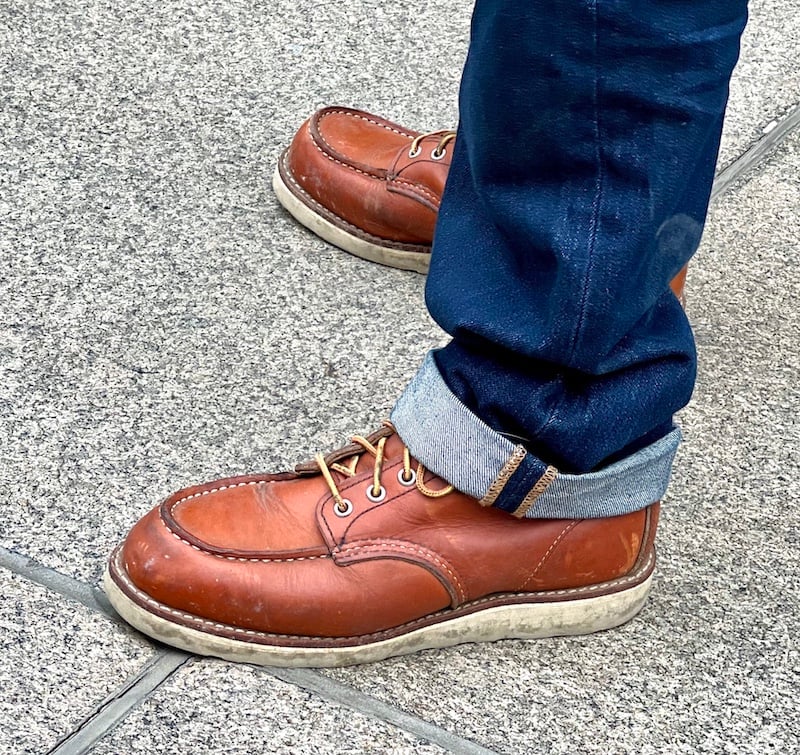 red wing moc toe break in