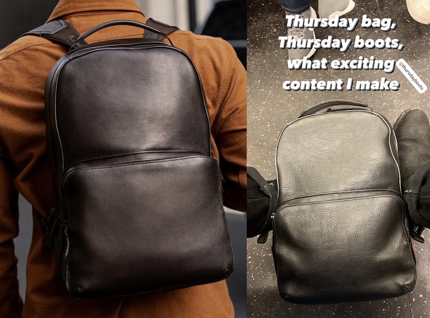 Thursday old english perfecto leather backpack