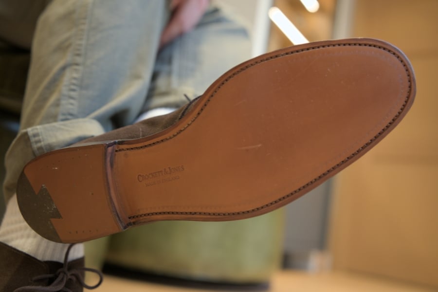Chukkas leather sole