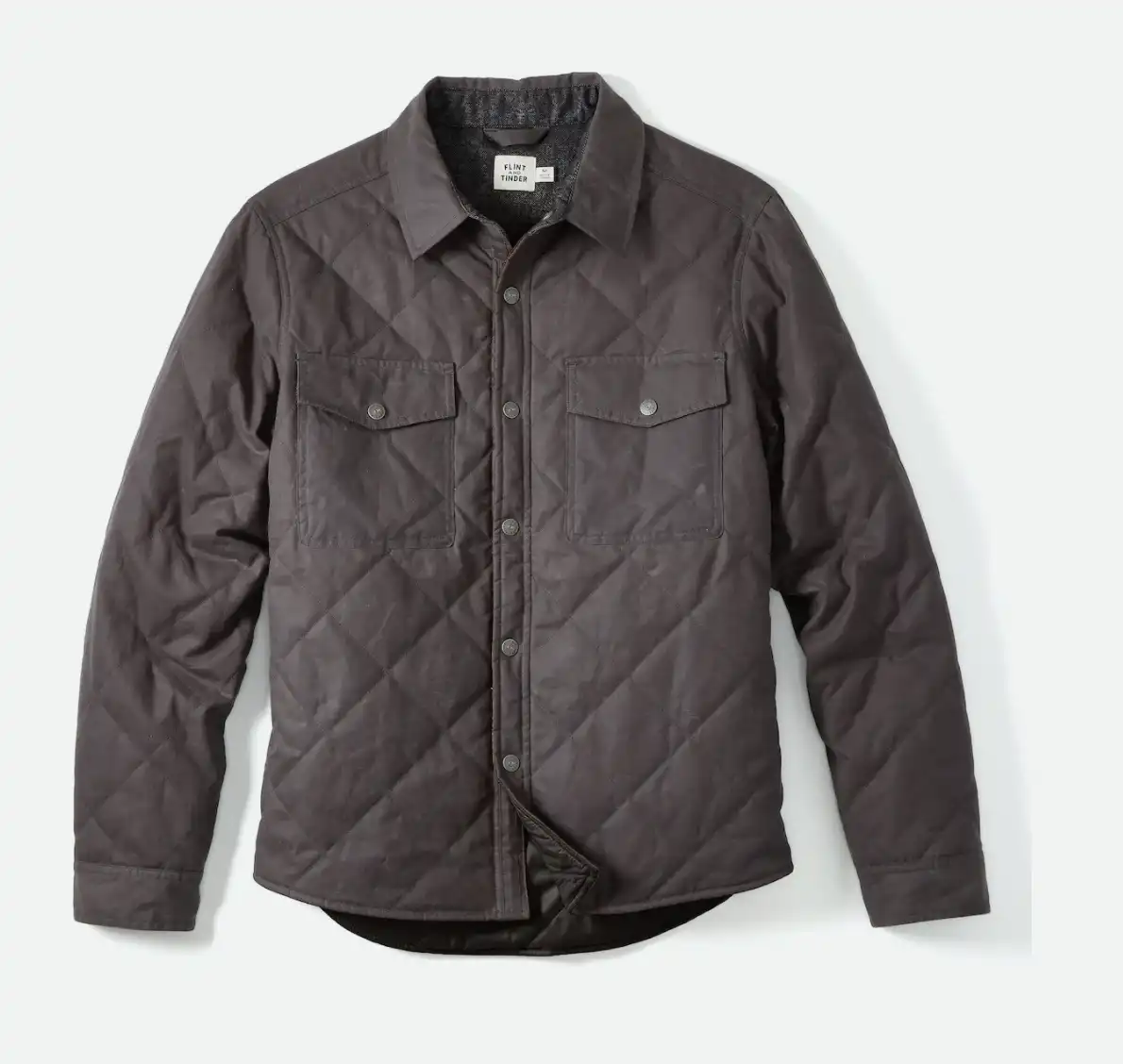 Flint and Tinder Quilted Waxed Shirt Jacket