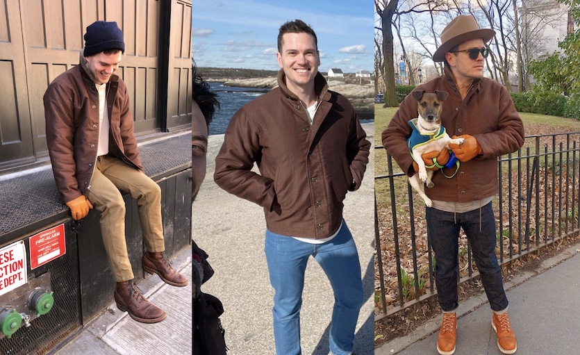 Buzz ricksons brown demotex n1 deck jacket