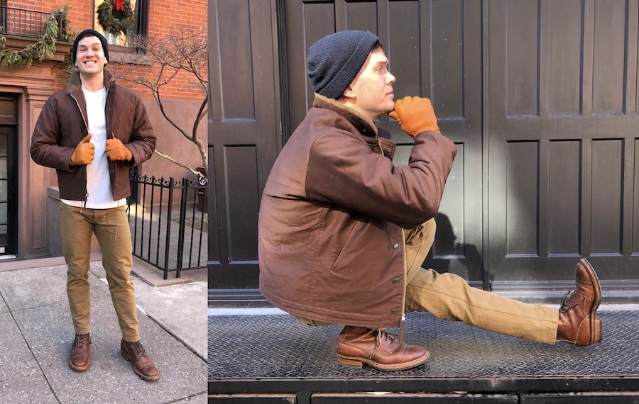 Buzz ricksons n1 deck jacket brown