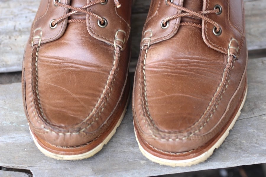 rancourt harrison boots leather creasing