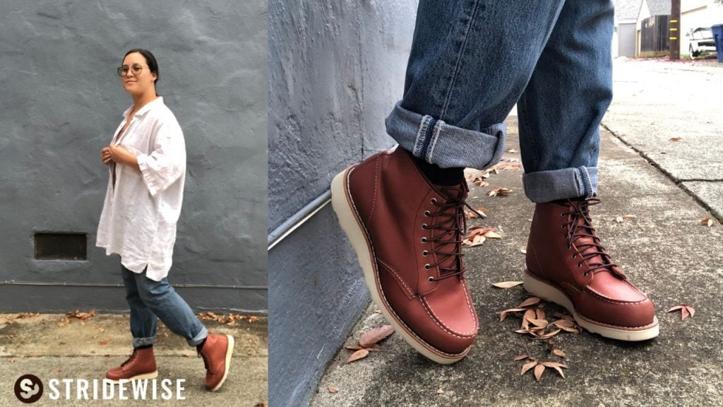 Red wing cheap moc toe outfit