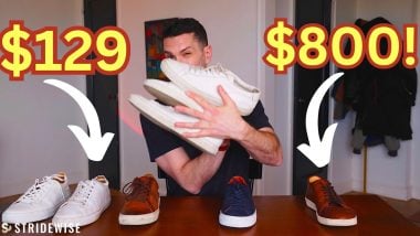 Best minimalis leather sneakers men