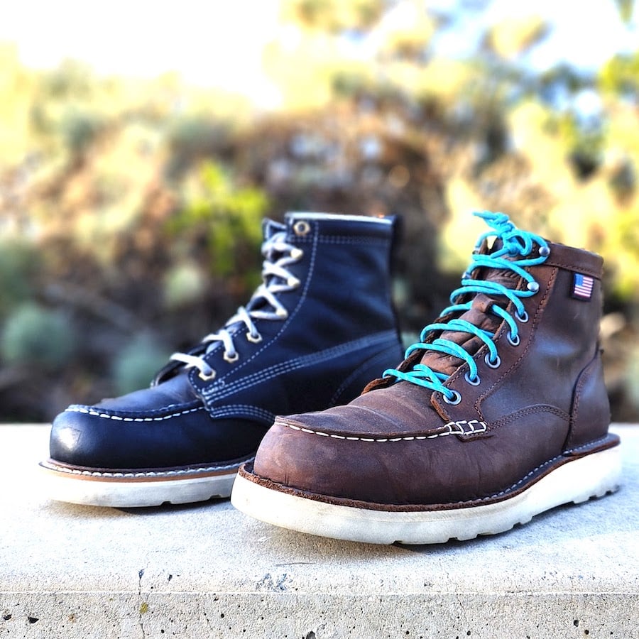 danner vs thorogood moc toe boots