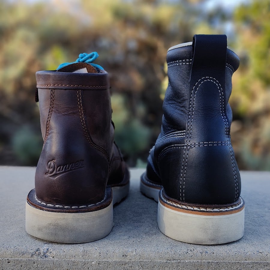 thorogood heritage moc toe boot vs danner bull run