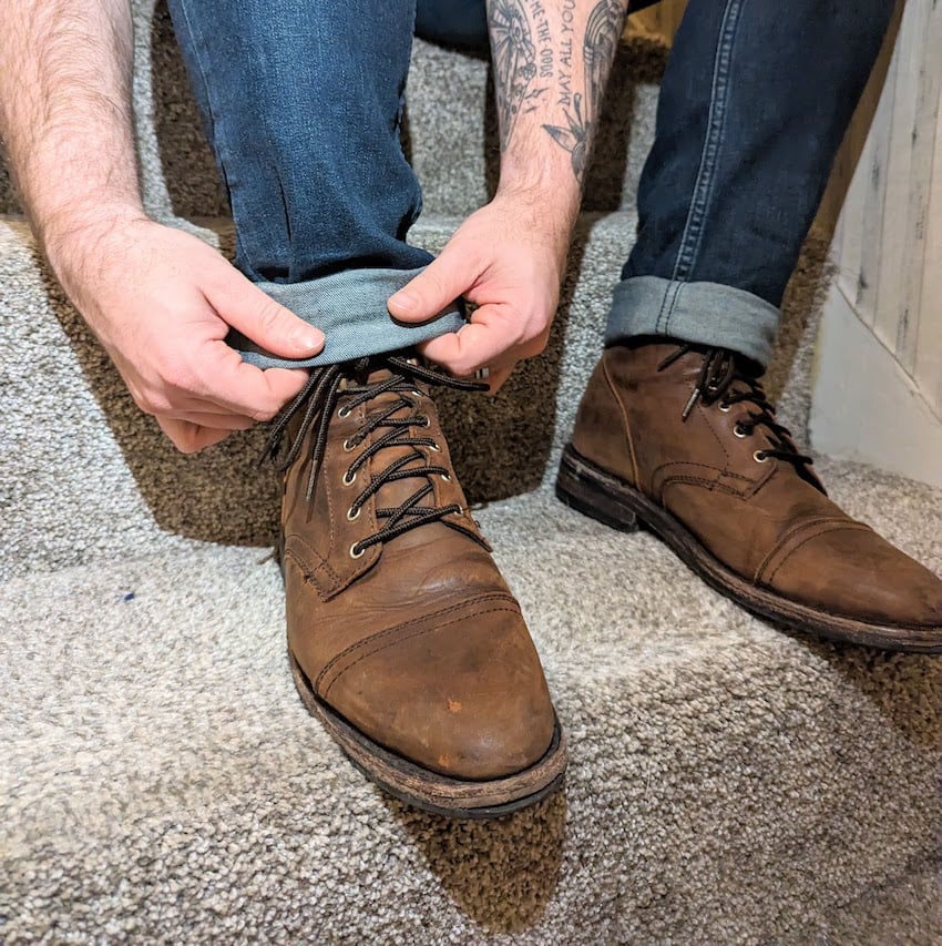 denizen jeans with boots
