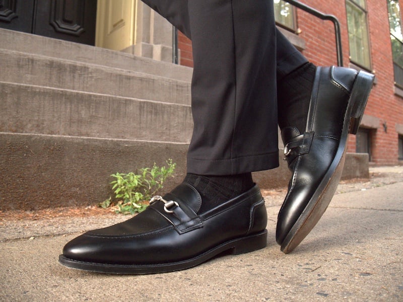 Allen Edmonds Men's Carlyle Plain-Toe Oxford Shoes in Black Patent, Size 10.5 D