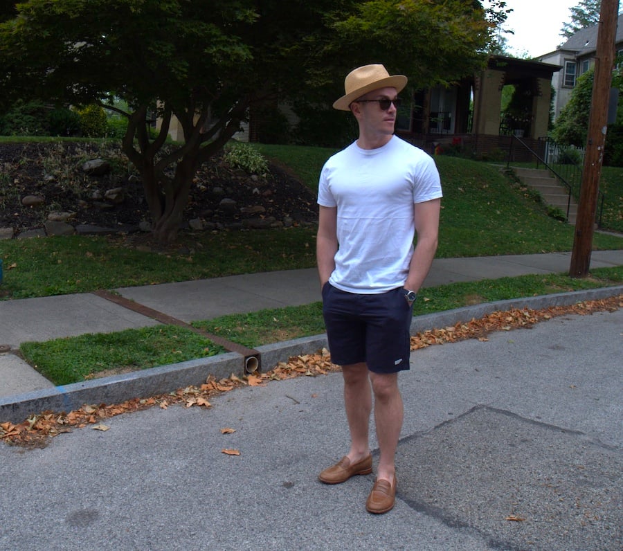 grant stone loafer hat outfit