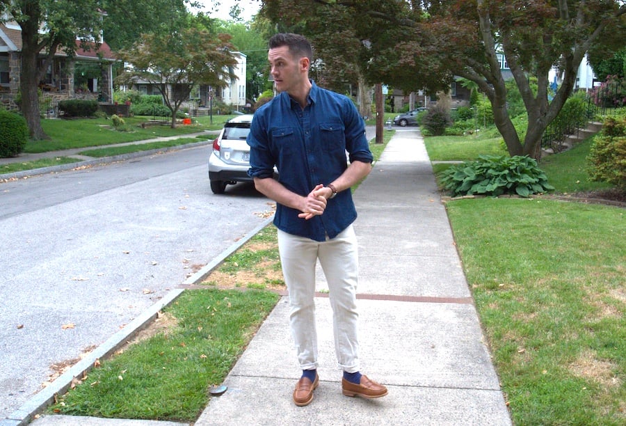 oak street loafers outfit