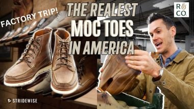 rancourt moc toe boots hand sewn moccasins