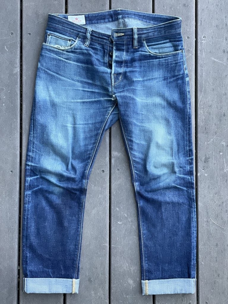 Bravestar 21.5 oz true straight. 2 years of daily wear. : r/rawdenim