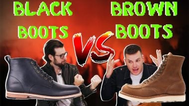 Brown boots or black boots?