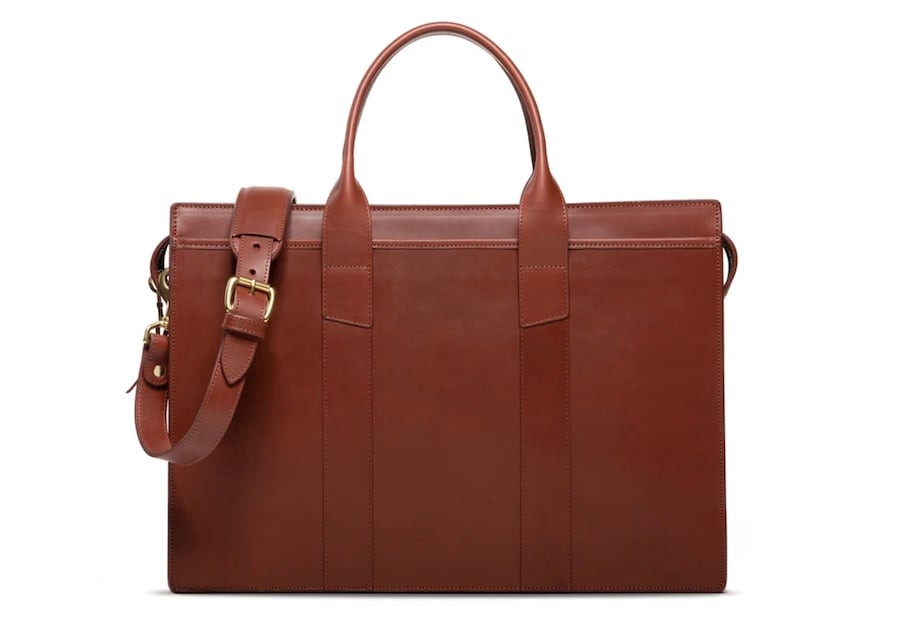 frank clegg leatherworks zip top briefcase