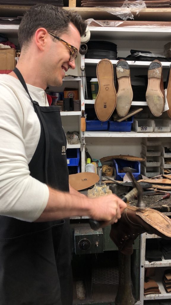 nick cobbling white's boots resole bedo's leatherworks