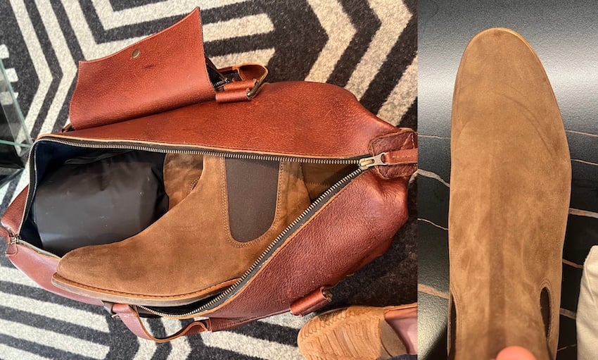 Rm williams suede turnout boot