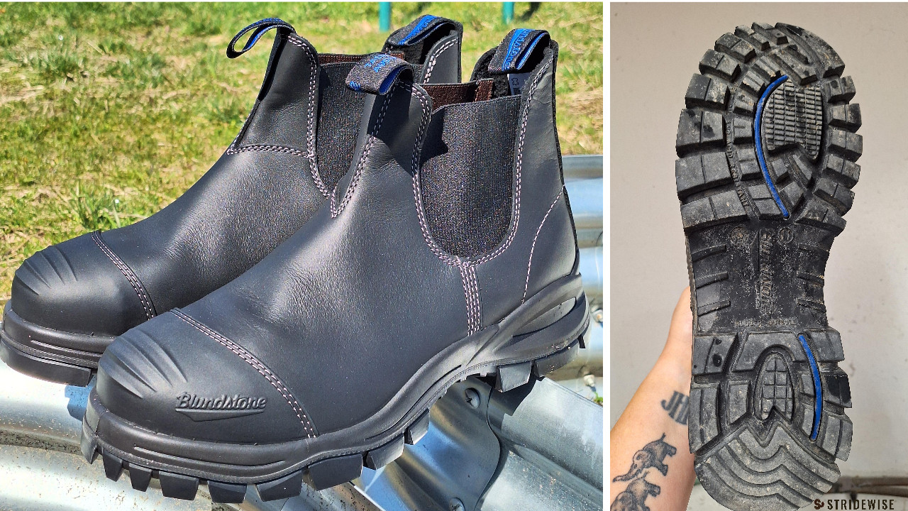 Blundstone 990 Mens Boots 7 Work Safe Steel Toe Slip On Heat Oil Resistant bl997-side.jpg main image 2