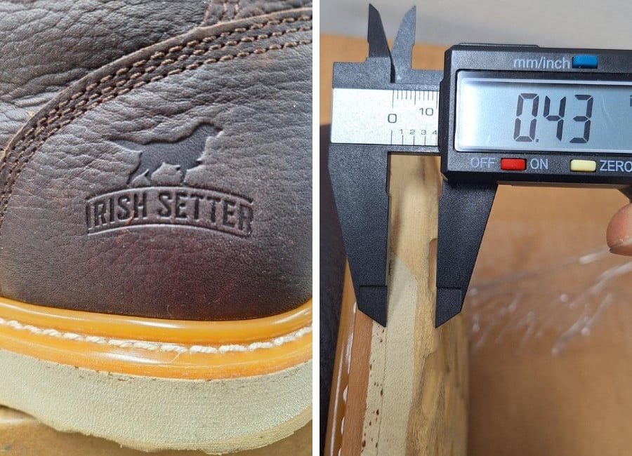 Irish Setter Ashby sole and welt stitching