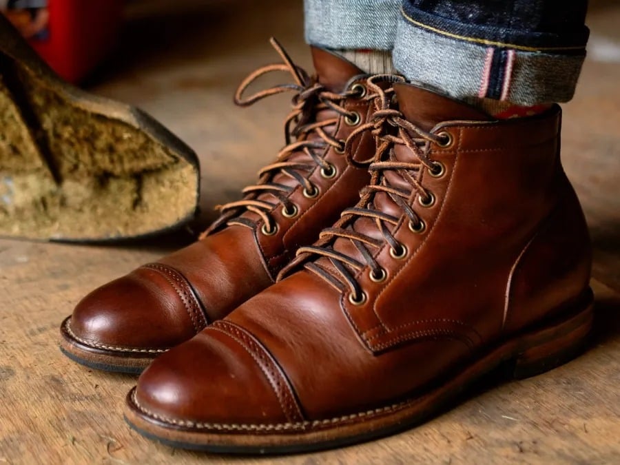 Viberg Service Boots in natural Chromexcel taken by Ticho Blanco