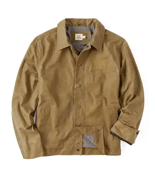 Flint and Tinder's James Waxed Snap Jacket