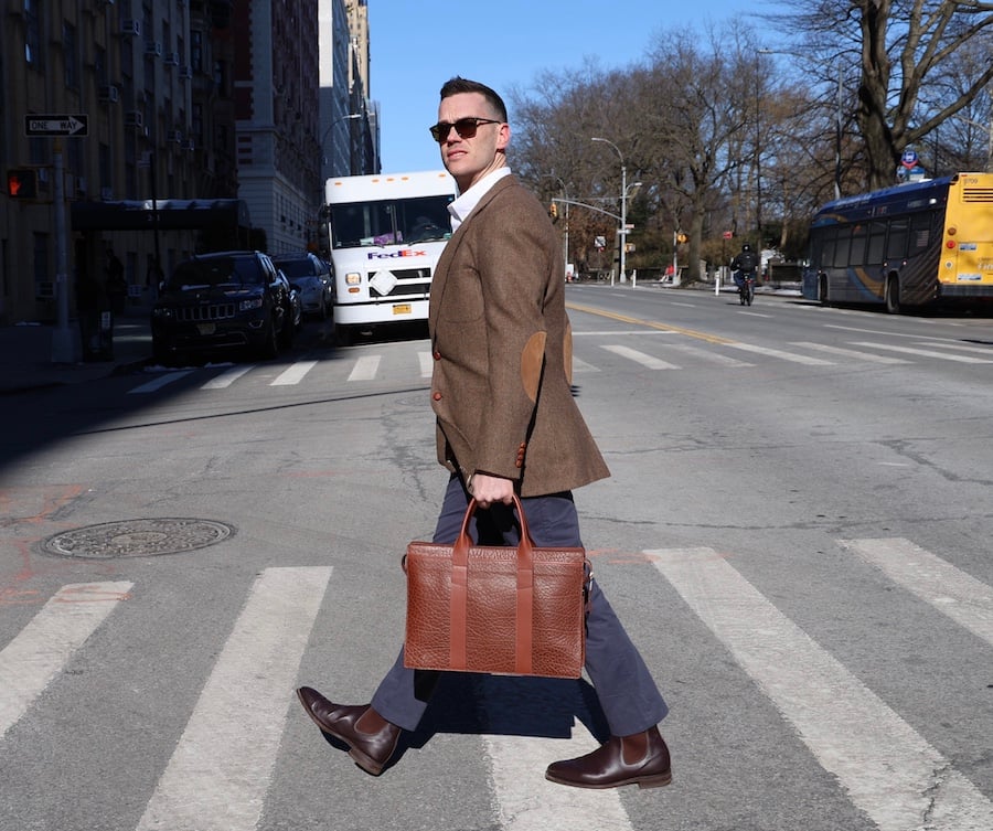 Frank clegg leather briefcase review