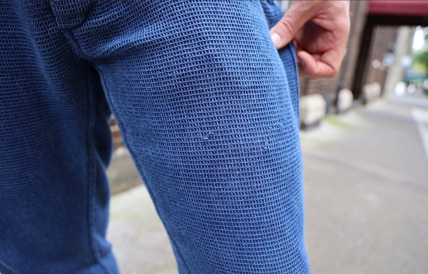 Taylor stitch indigo waffle patina