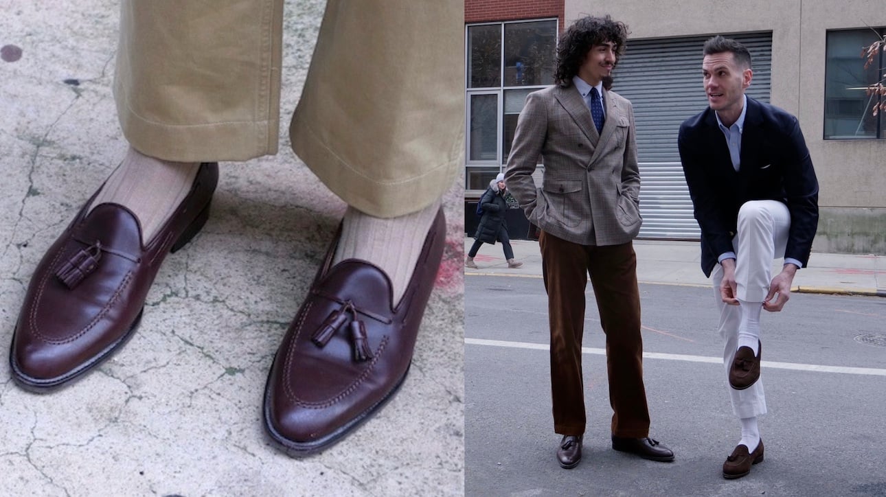 How to wear loafers with socks