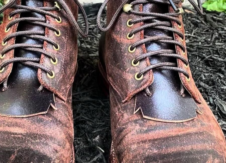 Grant stone edward boots waxed tobacco