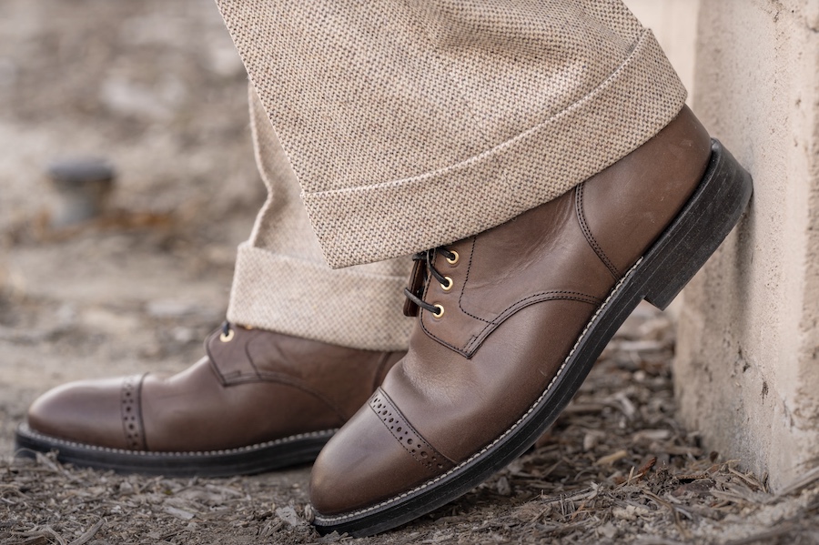 Grant stone service boot brogue