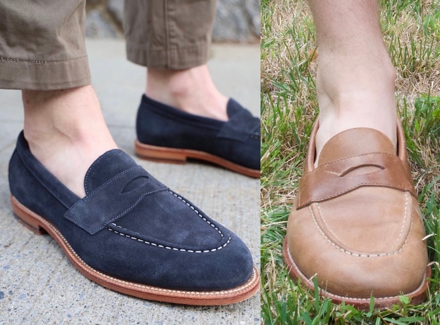 Grant stone loafer dune and midnight suede