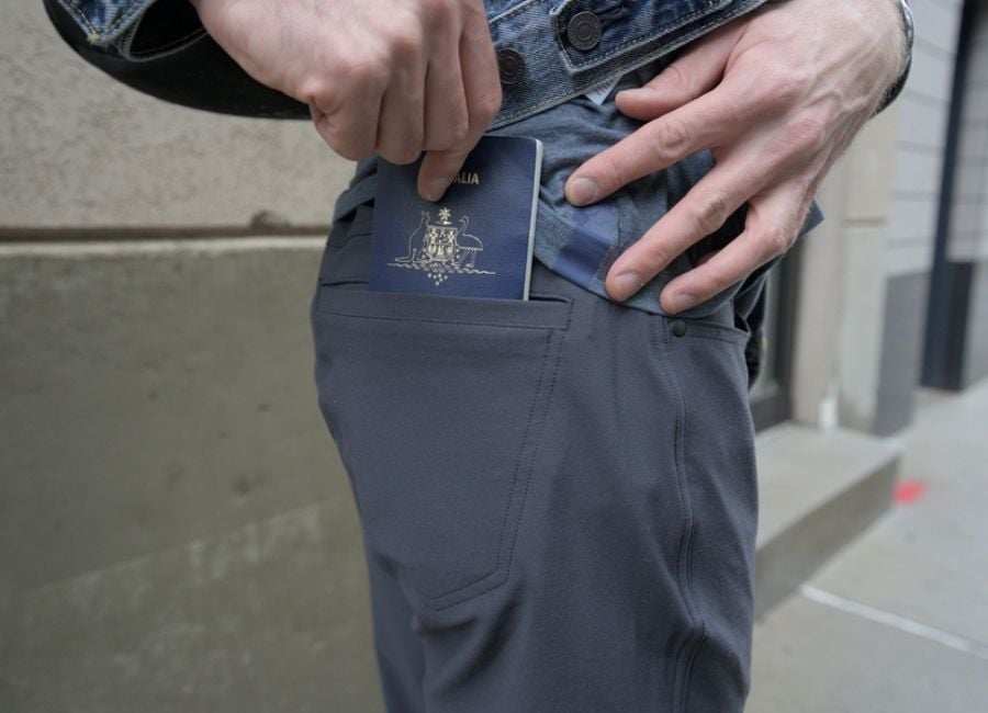 Proof 72 hour wool travel pants pocket