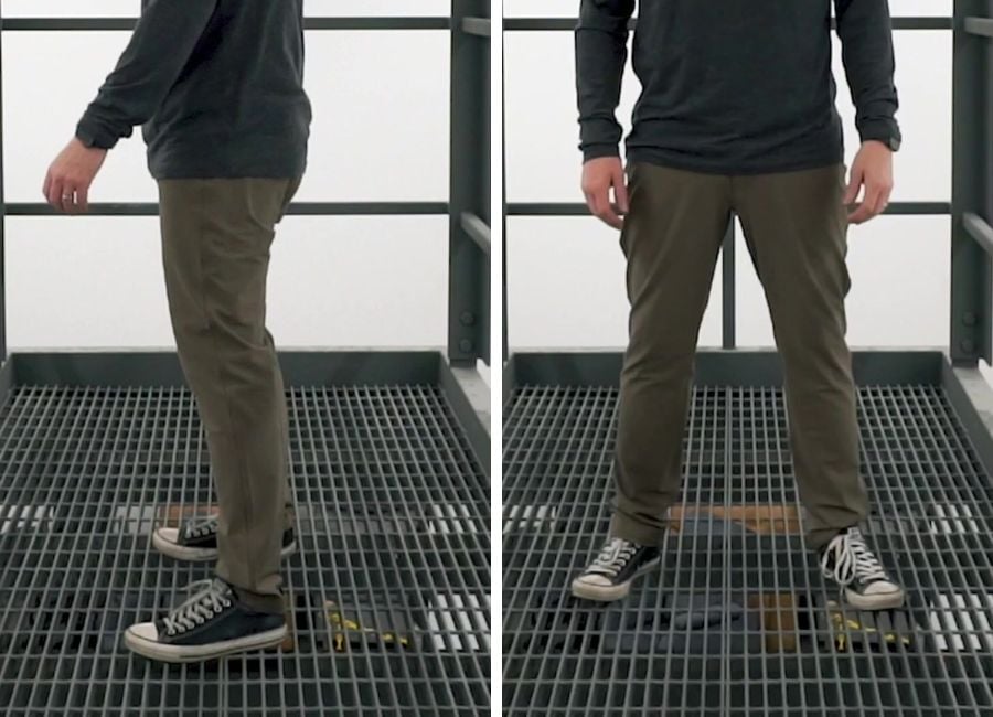 Proof 72 hour wool travel pants sneakers