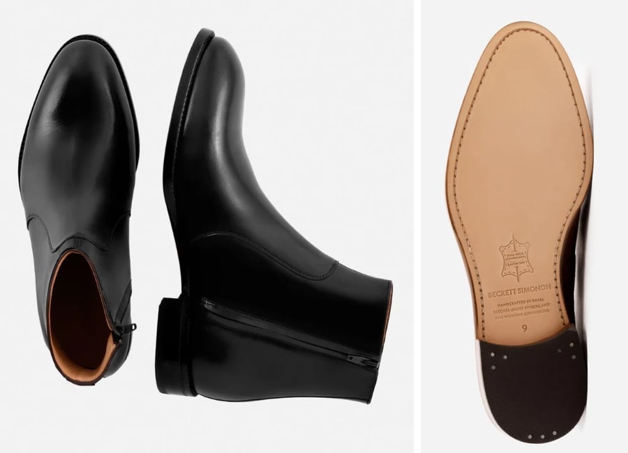Beckett simonon easton side leather sole