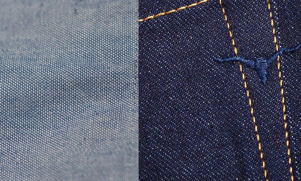 Chambray vs denim plain vs twill