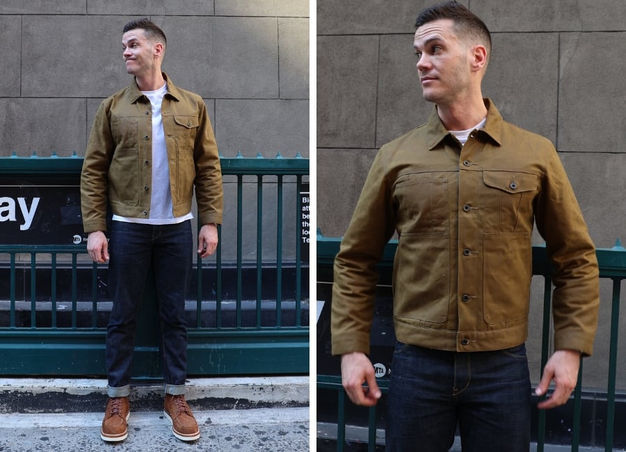Filson waxed canvas jacket