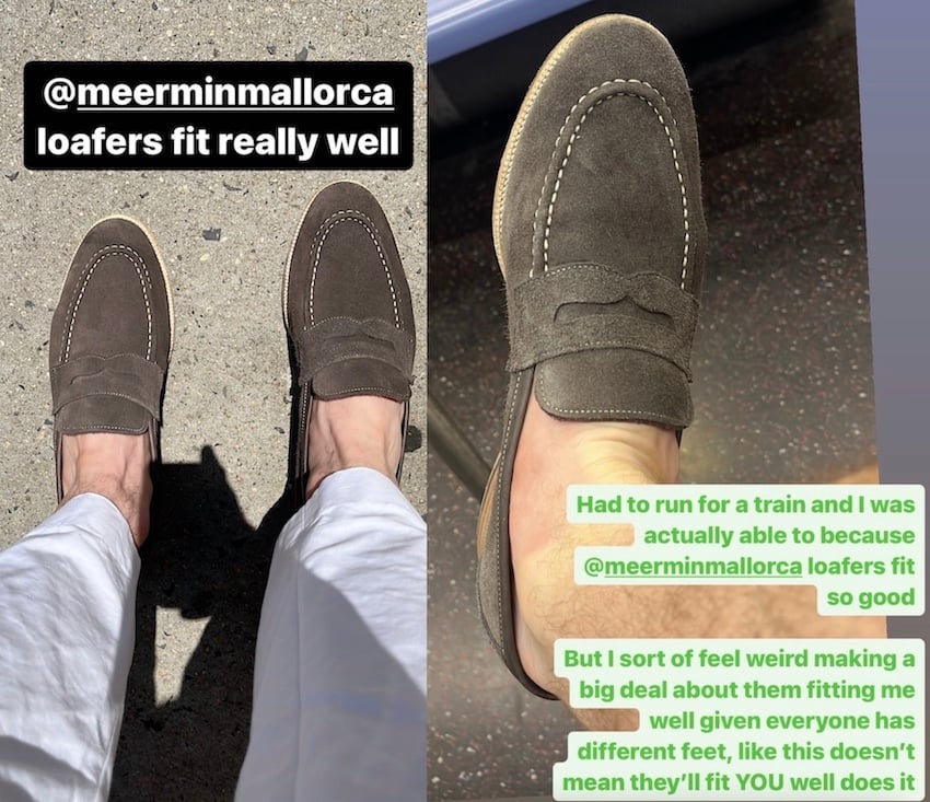 Meermin loafers sizing and fit