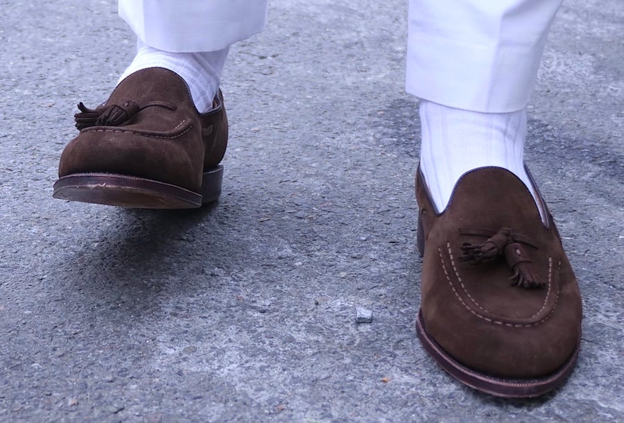 Meermin suede tassel loafer