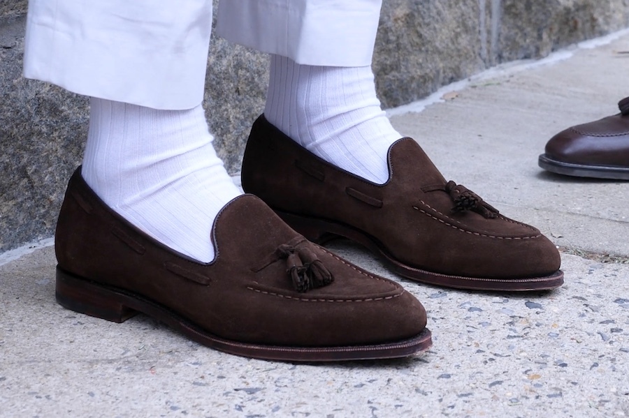 Meermin tassel loafer suede