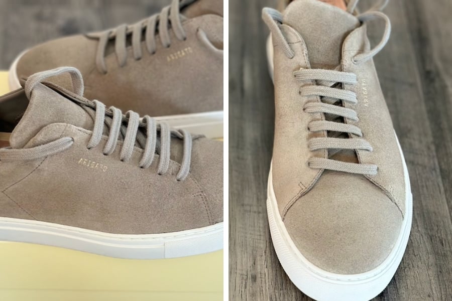 Axel arigato clean 90 suede details