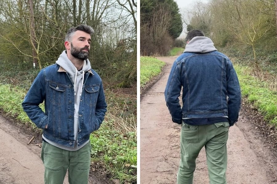 Flint tinder flannel lined denim trucker jacket test