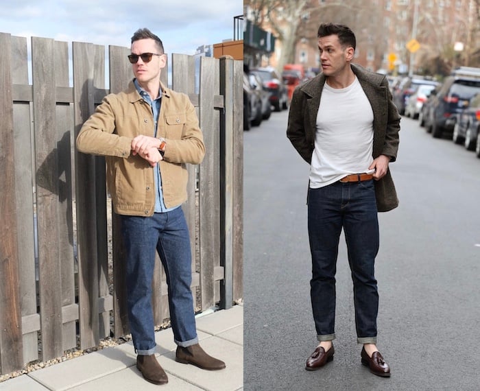 Left field nyc jeans and tweed coat