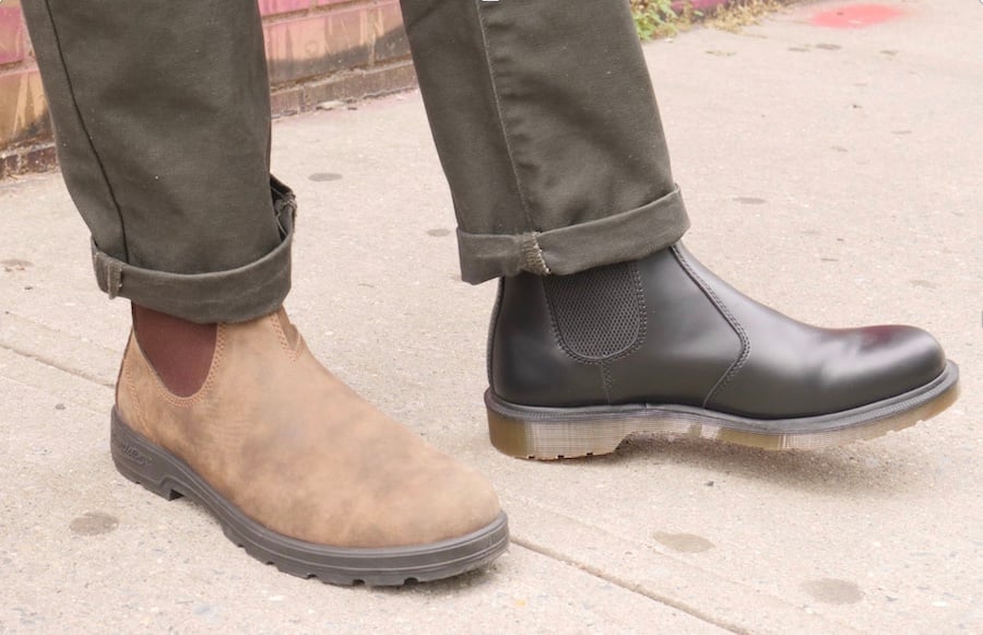 Dr martens and blundstone chelsea boots