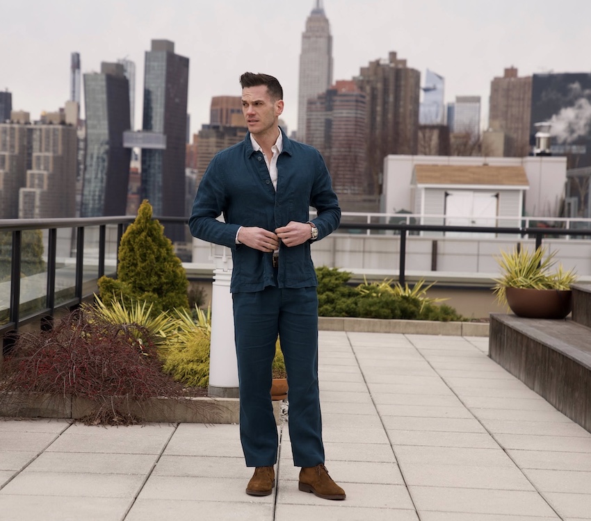 Alex crane linen suit