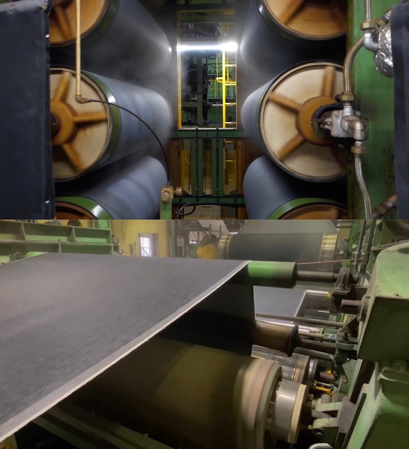 Sanforization process of denim