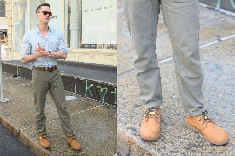 Thursday desert boots fatigue pants summer