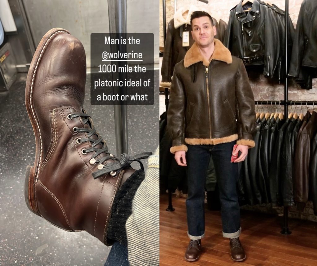 Wolverine 1000 mile boot b3 jacket