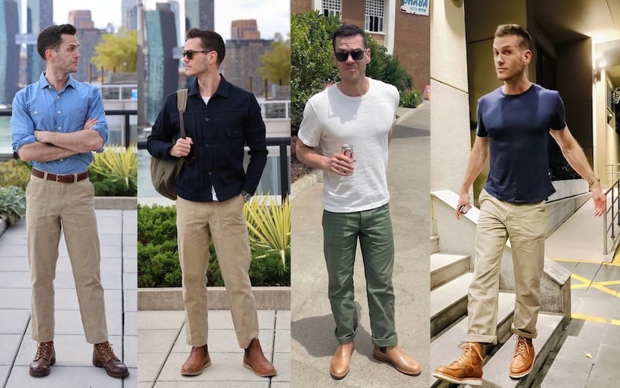 Fatigue pants and boots